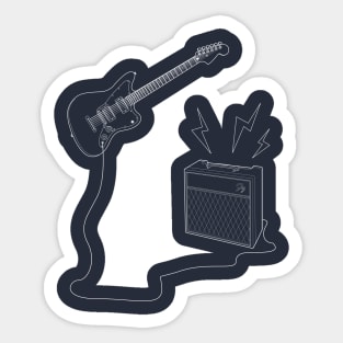 The Invisible Guitar Player Sticker